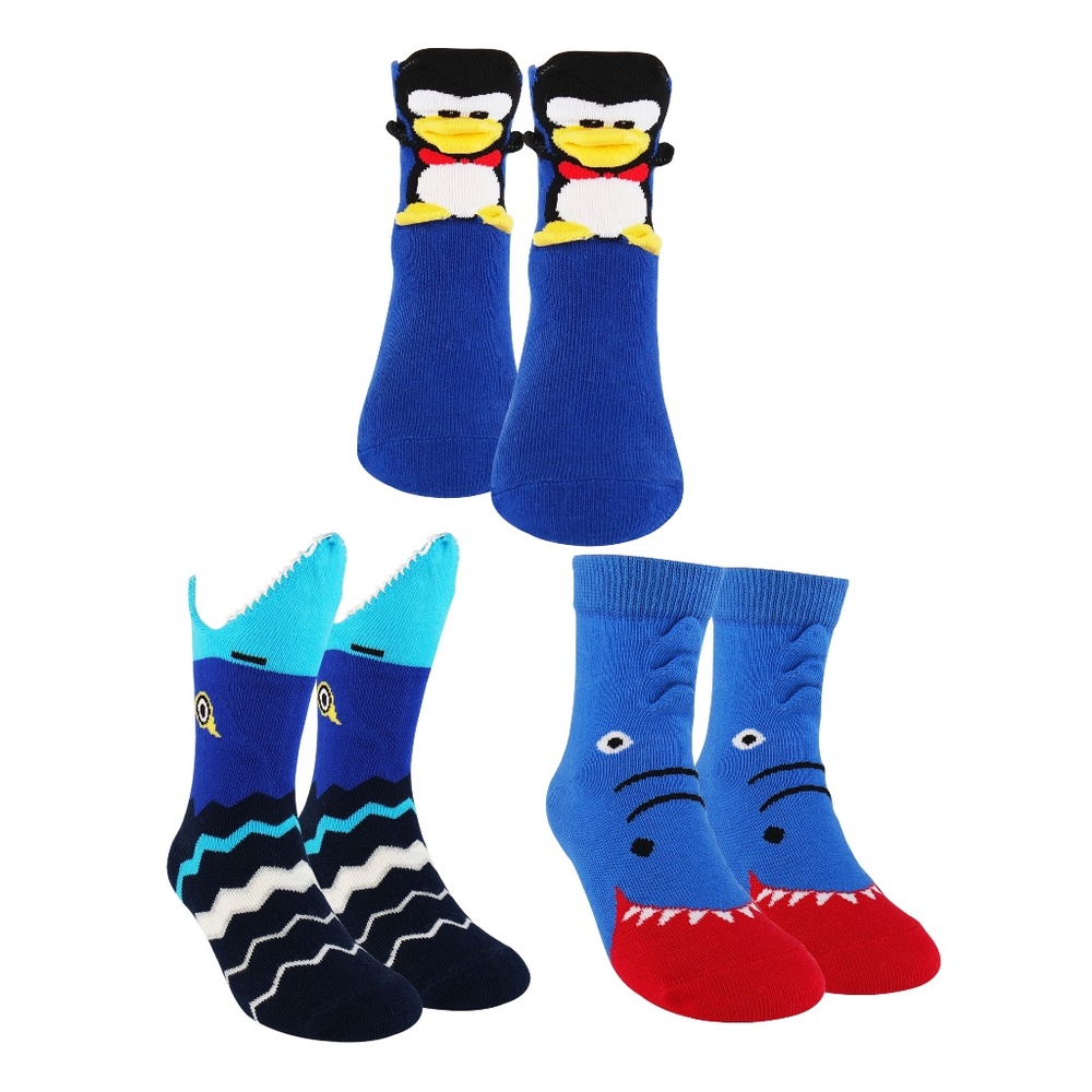 3D Kids socks-Baby Shark, Penguen Socks